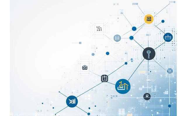 Illustration abstraite de connexions numériques symbolisant l'innovation éducative